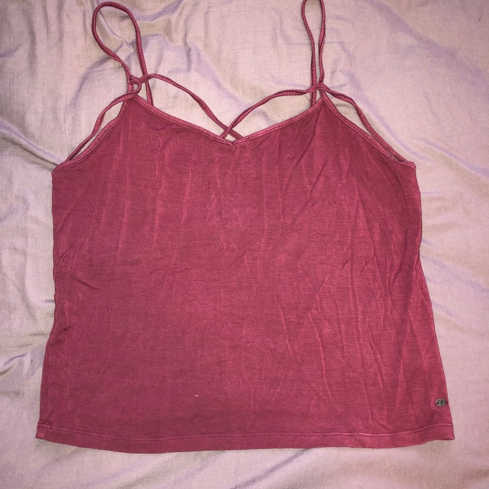 Strappy cropped tank top